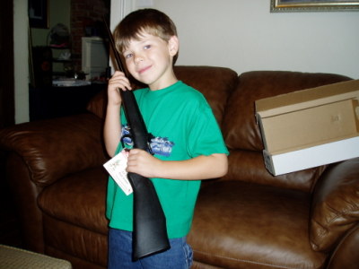 Bo and his first gun